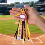 Personalized Ball Sports Charm Tassel Keychain with Name Backpack Tag Daily Use Birthday Team Gift for Athletes Teens Kids Students