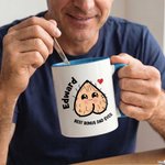 Personalizada Bonus Dad Humorous Pattern Design 11 oz 15 oz Taza de Cerámica con Nombre y Texto Día del Padre Cumpleaños Regalo para Step Dad Hombre