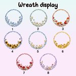 Personalize Wreath 1-6 Bees Suncatcher with Names Window Hanging Home Decor Mother's Day Gift for Mom Grandma