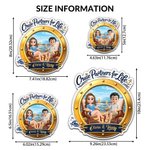 Gepersonaliseerde 3D Cartoon Karakter Koelkastmagneet met Naam Home Decor Verjaardag Zomer Reis Cadeau voor Paar