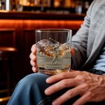 Personalized 2D Metallic Style Print Golf Theme Whiskey Glass with Name Golf Club Birthday Father's Day Gift for Golf Lovers