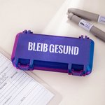 Personalisierte 3D-Druck Medikamentenbox für Mounjaro mit Fächern und Namen Tragbare Reiseutensilien Geburtstag Geschenk für Diabetes-Betroffene