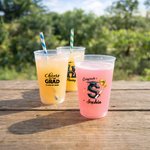 Personalized Graduation Cap Initial Set of 10 Disposable Frosted Plastic Cups with Year Name Celebration Graduation Party Favor for Graduates