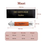 Gepersonaliseerde Opvouwbare Baardkam van Hout en Roestvrij Staal met Gegraveerde Naam en Cadeaudoos Cadeau voor Vaderdag Bruiloften Getuigen Vaders