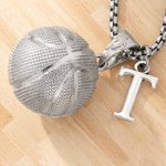 Personalisierte Basketball Hip-Hop-Halskette mit Initial Geburtstag Abschlussfeier Vatertag Geschenk für Basketball-Liebhaber