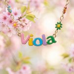 Personalizado estilo fresco primavera flor colorido nombre collar cumpleaños mejor amigo regalo para Besties adolescentes mujeres niñas