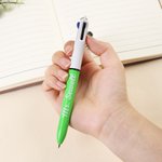 Personlig krita bok lärare tema charm 3-färgad kulspetspenna med text Lärarens dag uppskattning slutet av året examen gåva för lärare