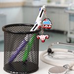 Personalized Simple Title Surname 3-In-1 Ballpoint Pen with Medical Element Charm Nurse's Day Nurse Week Appreciation Gift for Nurse Caregiver