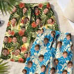 Personalizado Plantas Tropicales Estilo Hawaiano 1-5 Cara Fotos Bañador con Cordón Fiesta en la Playa Cumpleaños Regalo para Niños Hombres