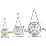 Personalize Wreath 1-6 Bees Suncatcher with Names Window Hanging Home Decor Mother's Day Gift for Mom Grandma