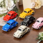 Personalised Mini Vintage Beetle Wedding Car Model with Name and Date Wedding Party Thank You Gift for Ring Bearer Groomsmen Guests