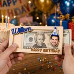 Personalisierte alles Gute zum Geburtstag hölzerne Geldhalter mit Namen und Nummer Geburtstag Geschenk für Freund Kind Familie