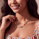 Personalizado estilo fresco primavera flor colorido nombre collar cumpleaños mejor amigo regalo para Besties adolescentes mujeres niñas