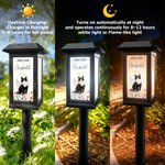 Personalized Pet Photo Flower Rainbow Angel Wing Solar Garden Light with Name and Date Garden Decor Memorial Sympathy Gift for Family Pet Owner