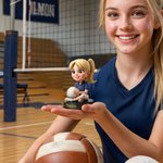 Personalized Photo into 3D Cartoon Athlete Figurine Ornament with Name Desktop Decoration Birthday Team Gift for Sport Lovers
