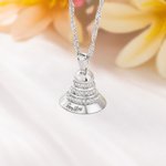 Gepersonaliseerde sierlijke bel hanger ketting met gegraveerde naam Herinnering genezing herstel Gift voor kankerbestrijders overlevenden
