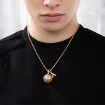 Personalisierte Basketball Hip-Hop-Halskette mit Initial Geburtstag Abschlussfeier Vatertag Geschenk für Basketball-Liebhaber