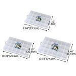 Personalized Cartoon Fish Clear Fishing Tackle Storage Box with Name Birthday Daily Use Father's Day Gift for Fishing Lovers Anglers