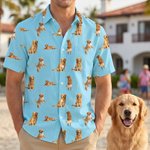 Personalisierte Multi-Color 1-10 Fotos Kind Erwachsene Hawaii-Hemd täglich tragen Strand Party Geburtstag Geschenk für Vater Freund Kinder