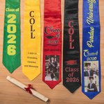Stola di laurea ricamata unisex personalizzata con testo e foto Classe 2026 Regalo di laurea per laureati