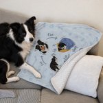 Gepersonaliseerd Een dag uit het leven van een huisdier Handbeschilderd stijl gezicht foto zachte huisdier deken met naam Home Decor Verjaardagscadeau voor huisdier