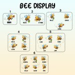 Personalize Wreath 1-6 Bees Suncatcher with Names Window Hanging Home Decor Mother's Day Gift for Mom Grandma
