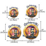 Personalized Cartoon Couple Character Cruise Fridge Magnet with Name Home Decor Birthday Summer Travel Gift for Couple