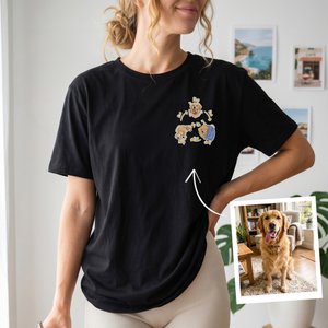 Personalised A Day in the Life of A Pet Sweatshirt T-shirt with Pet Photo Illustration Daily Wear Gift for Pet Owners