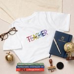 Personalised Multicolor Teacher Sweatshirt T-shirt Hoodie with Title and Surname Graduation Teacher Appreciation Gift for Teacher