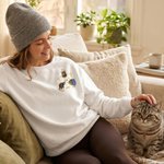 Personalisierte Ein Tag im Leben eines Haustieres Sweatshirt T-Shirt mit Haustier Foto Illustration tägliche Kleidung Geschenk für Tierbesitzer