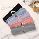 Personalized Pilates Poses Pattern Embroidery Sweat-Proof Headband with Name Fitness Use Birthday Sport Gift for Yoga Lover Pilates Lover