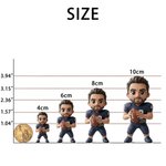 Personalized Photo into 3D Cartoon Athlete Figurine Ornament with Name Desktop Decoration Birthday Team Gift for Sport Lovers