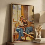 Personalized Oil Painting Style Photo Canvas Prints Ship from USA Housewarming Birthday Anniversary Gift for Family Friend