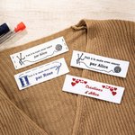 Étiquettes à coudre personnalisées avec nom et motif - Cadeau d'anniversaire pour amateurs de couture