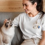 Personalisierte Ein Tag im Leben eines Haustieres Sweatshirt T-Shirt mit Haustier Foto Illustration tägliche Kleidung Geschenk für Tierbesitzer