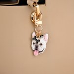 Personalized Paw Heart Bone Pet Photo Keychain with Initial Bag Charm Birthday Daily Decor Gift for Pet Owners Animal Lovers