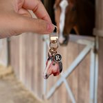 Personalized Paw Heart Bone Pet Photo Keychain with Initial Bag Charm Birthday Daily Decor Gift for Pet Owners Animal Lovers