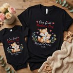Camiseta y body para bebé personalizados de 100% algodón con nombre y diseño primer Día de la Madre regalo de cumpleaños para mujeres y bebés