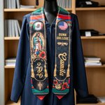 Personalized Mexican Theme Graduation Stole with Name and Year Graduation Celebration Gift for Class of 2026 Graduate Christian