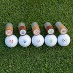 Tampon monogramme personnalisé pour balle de golf avec nom et boîte en fer-blanc Club de golf Cadeau d'anniversaire pour les amateurs de golf