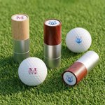 Tampon monogramme personnalisé pour balle de golf avec nom et boîte en fer-blanc Club de golf Cadeau d'anniversaire pour les amateurs de golf