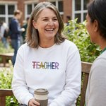Personalised Multicolor Teacher Sweatshirt T-shirt Hoodie with Title and Surname Graduation Teacher Appreciation Gift for Teacher