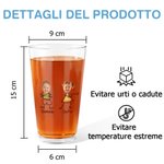 Bicchiere da birra personalizzato con nome e ritratto foto, design divertente 