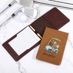 Personalised Multi-Colour Golf Scoring Card Holder with Name Birthday Gift for Golf Lovers