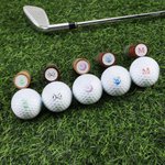 Gepersonaliseerde Golf Elementen Initiaal Ontwerp Golfbal Stempel met Naam en Blikken Opbergdoos Golf Accessoire Verjaardagsgeschenk voor Golfliefhebber Speler