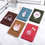 Personalized Bow Pink Design Golf Scorecard Holder with Name and Pencil Loop Golf Accessories Gift for Golf Lover Coach