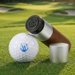 Tampon monogramme personnalisé pour balle de golf avec nom et boîte en fer-blanc Club de golf Cadeau d'anniversaire pour les amateurs de golf