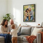 Personalized Oil Painting Style Photo Canvas Prints Ship from USA Housewarming Birthday Anniversary Gift for Family Friend