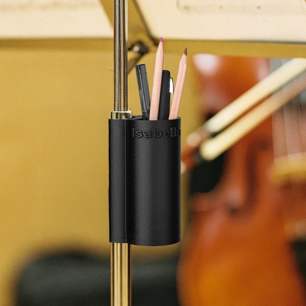 Personalisierte 3D-gedruckt Flexible Musikinstrument Stand Bleistifthalter mit Namen Musik Studio Geburtstag Geschenk für Musikliebhaber