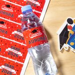 Personalized Grad Class of 2026 Set of 20 Waterproof Graduation Water Bottle Labels Stickers with Name and Year Graduation Party Gift for Graduates